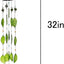 Campanillas viento vidrio hechas a mano 32" jardín
