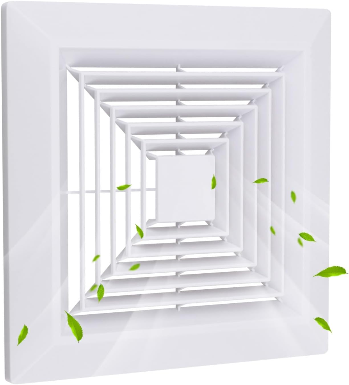 Cubierta ventilador escape baño 12x12pulg cuadrado techo pared