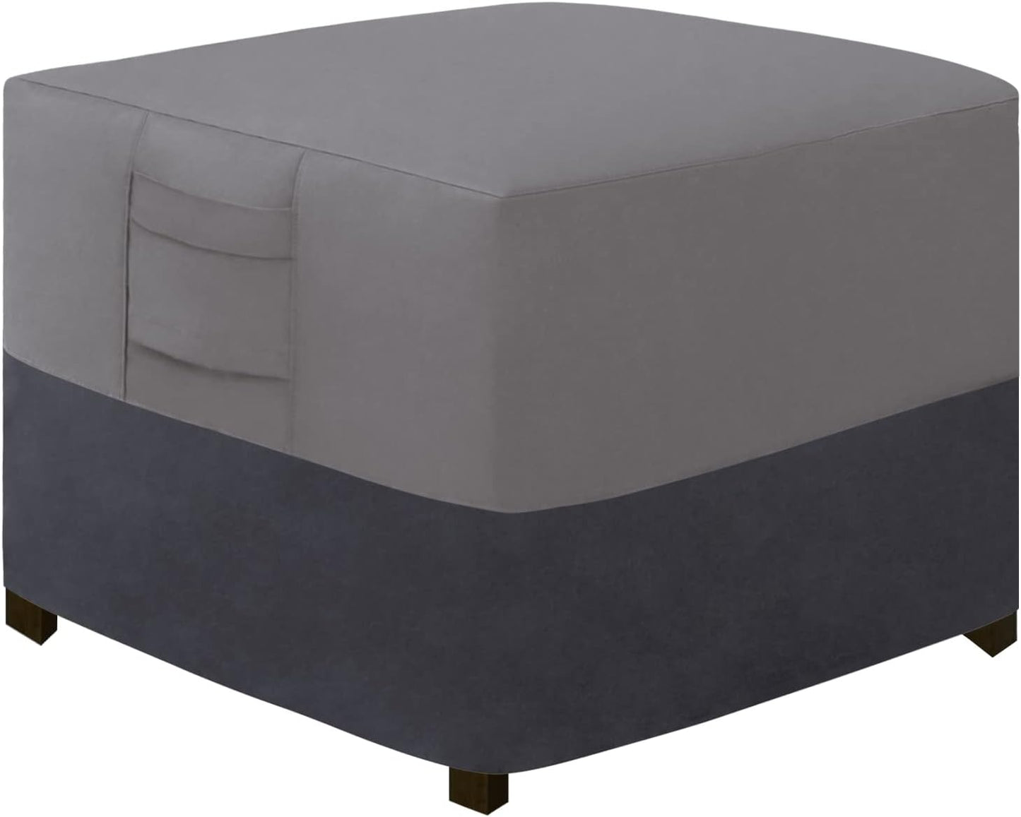 Funda impermeable otomano patio 55.9x55.9x43.2cm gris