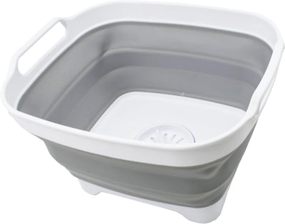 Sartén plegable 7.5L con tapón drenaje y bandeja cocina