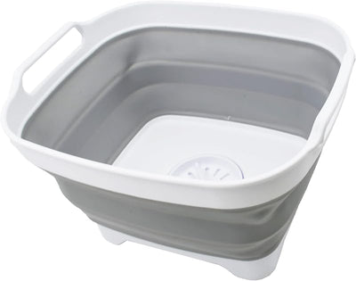 Sartén plegable 7.5L con tapón drenaje y bandeja cocina