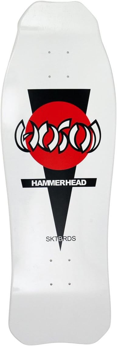 Tabla patineta Double Kick Hammerhead 10.5x31pulg blanco