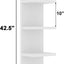 Estante flotante 5 niveles Lack blanco pared