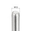 Varilla roscada M12 x 6.299pulg 304 acero inox set 4