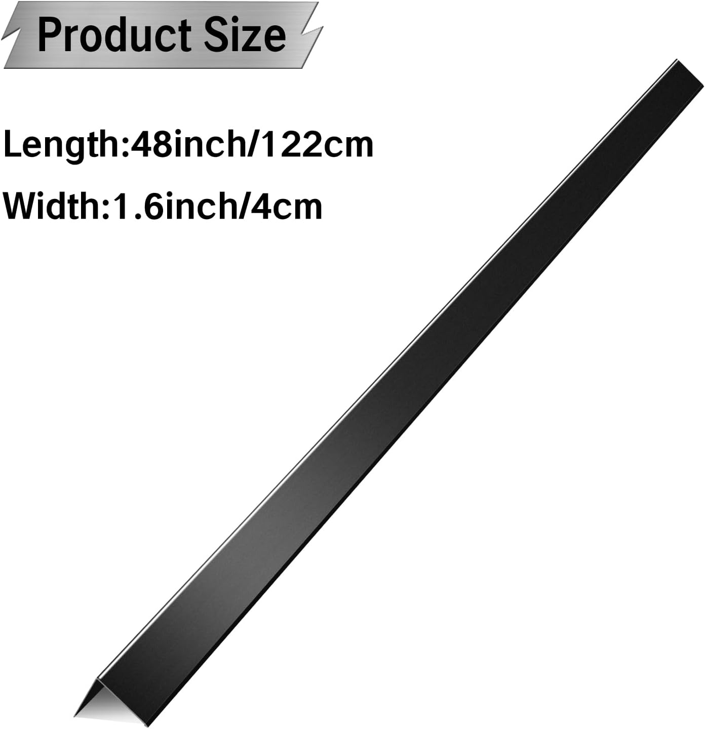 Protectores esquina metal L 1.6x1.6x48pulg 10uds