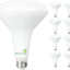 8 Bombillas LED BR40 2700K Blanco Cálido 90 CRI Regulable UL