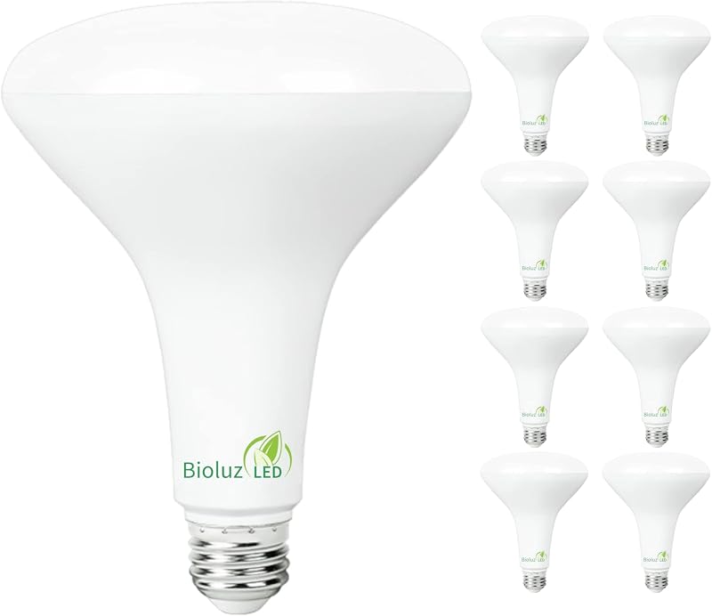 8 Bombillas LED BR40 2700K Blanco Cálido 90 CRI Regulable UL