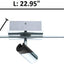 Luz pista LED 3x4.4W acabado cromado y negro set 2