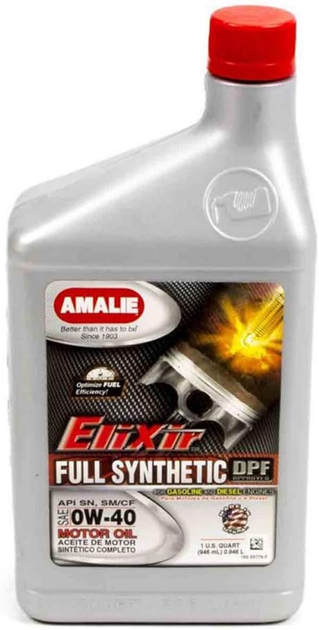 Aceite motor sintético Elixir 0W-40 1qt