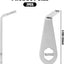 2 herramientas reemplazo llave timbre puerta acero inox