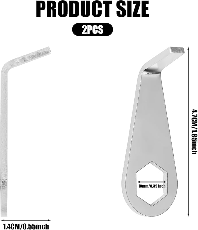 2 herramientas reemplazo llave timbre puerta acero inox