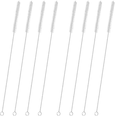 Set 8 cepillos limpieza popote 15pulg acero inox