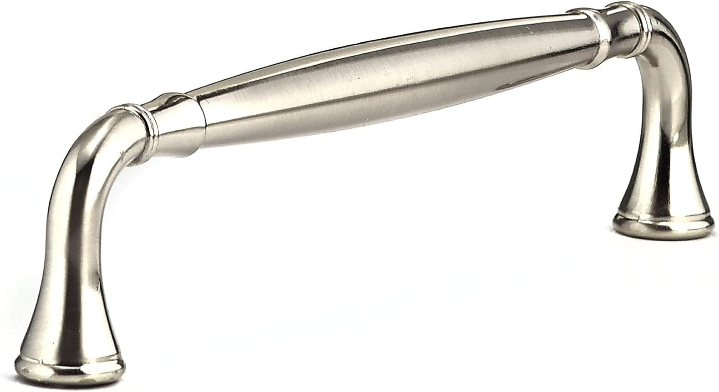 Tirador curvo níquel cepillado 6.299in cocina baño muebles