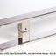 Puerta metal corrediza con manija inox y vidrio