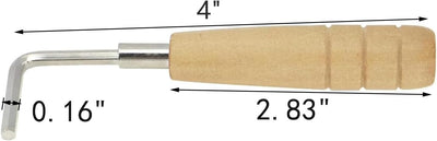 Llave hexagonal ajuste cuello guitarra 0.157pulg mango madera