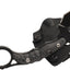 Cuchillo EDC de competición acero fija con mango negro
