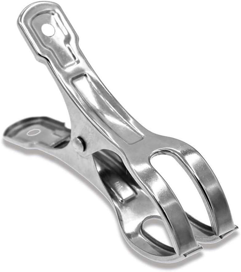 Clips para toallas playa set 10 acero inox resistentes al viento