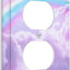 Placa interruptor nube rosa decorativa para dormitorio
