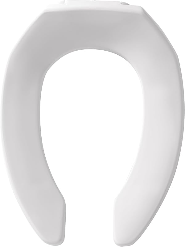 6 Asientos Inodoro Plástico Industrial Sin Tapa Blanco