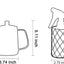 Regadera acero inox 21oz con botella vidrio 14oz para bonsái