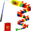 Cinta Poi Dragon Spiral fibra vidrio 16.4pies arcoíris