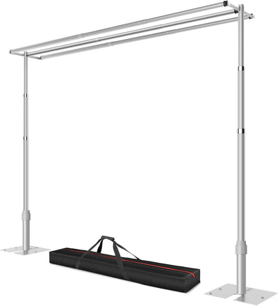 Soporte fondo tubería 10x10ft 3 barras ajustable metal fiestas