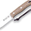 Cuchillo caza montañismo 10cm acero Sandvik 14c28n madera