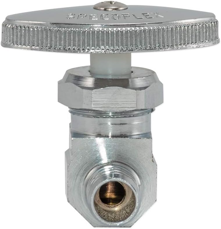Válvula parada recta PEX 1/2x3/8 compresión cromado