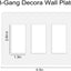 Placas pared decorativas 3 segmentos termoplástica blanca set 2