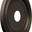 Medallón techo PVC termoformado 16x3.5" negro