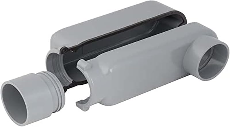 Conector EZLB200 2 en 1 gris para Instalación Eléctrica