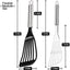 Set 2 Espátulas Acero Inox Antiadherentes para Huevo y Pescado
