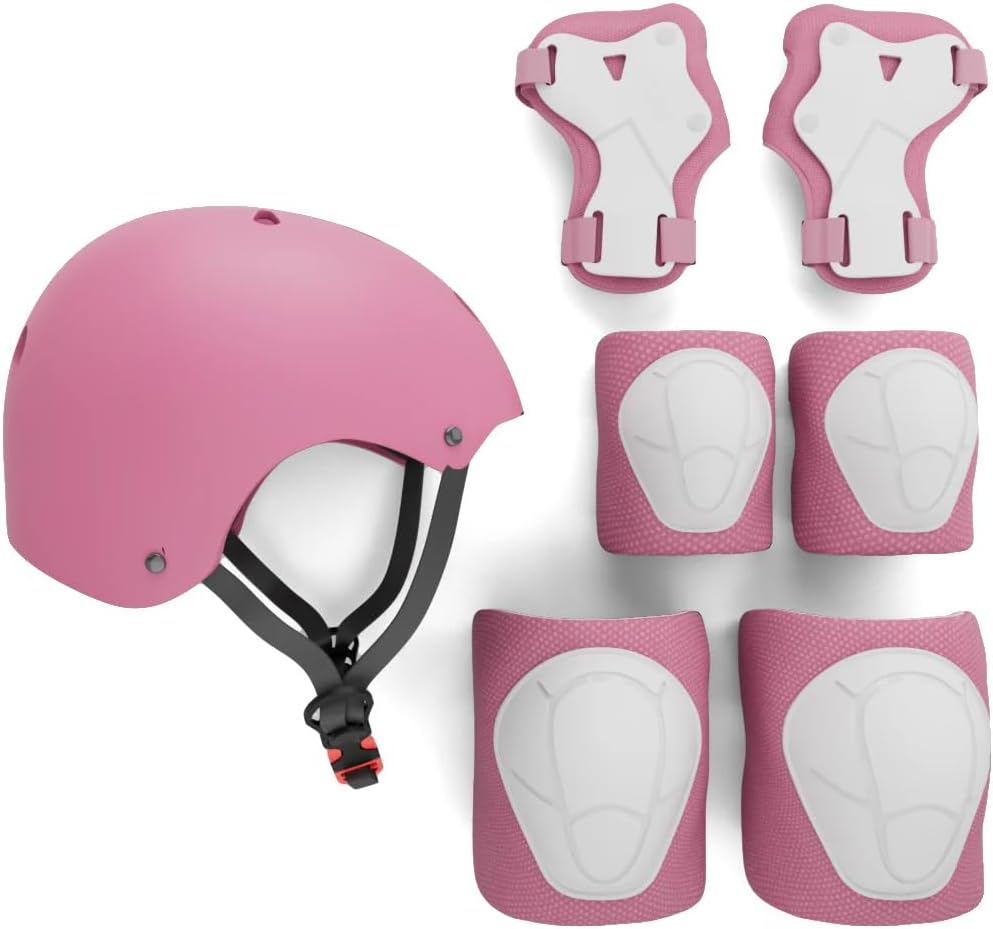 Set almohadillas casco rodilleras coderas muñequeras niños