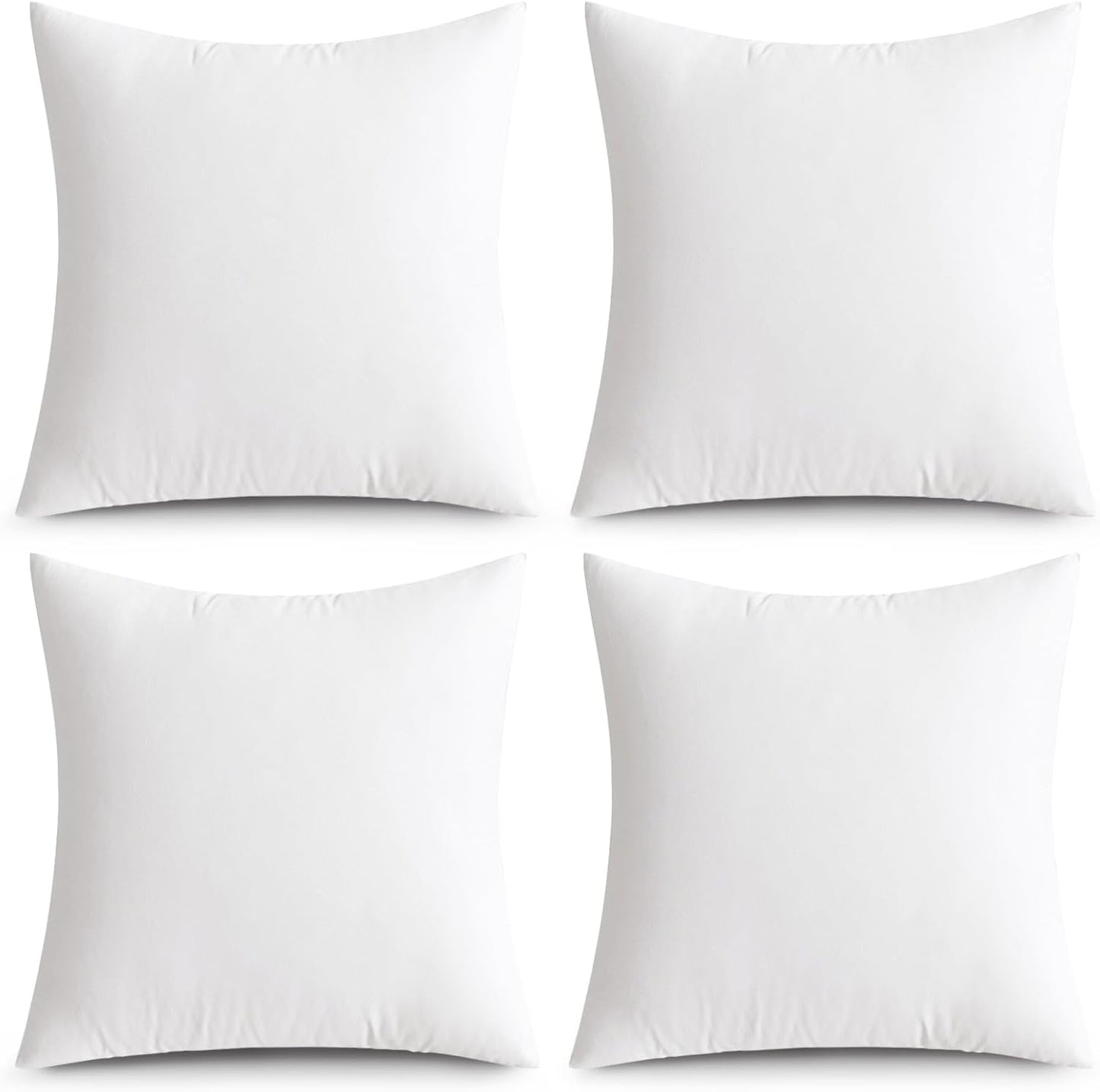 4 Insertos Almohada 24x24" Exteriores Resistentes Agua