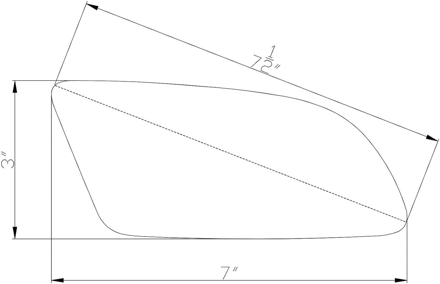 Espejo repuesto para Camaro Corvette 82-96 lado derecho