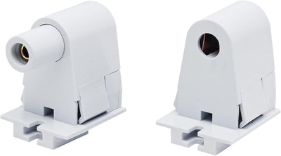 Soporte enchufe FA8 tipo lápida para tubo LED 8ft