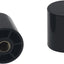 2 Tapas Remates Cilíndricos Lámpara Arpa Negro 1/4-28pulg