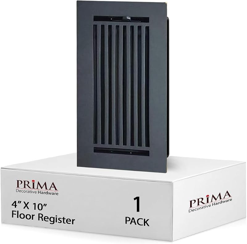 Registro suelo 4x10" aluminio fundido diseño lineal moderno