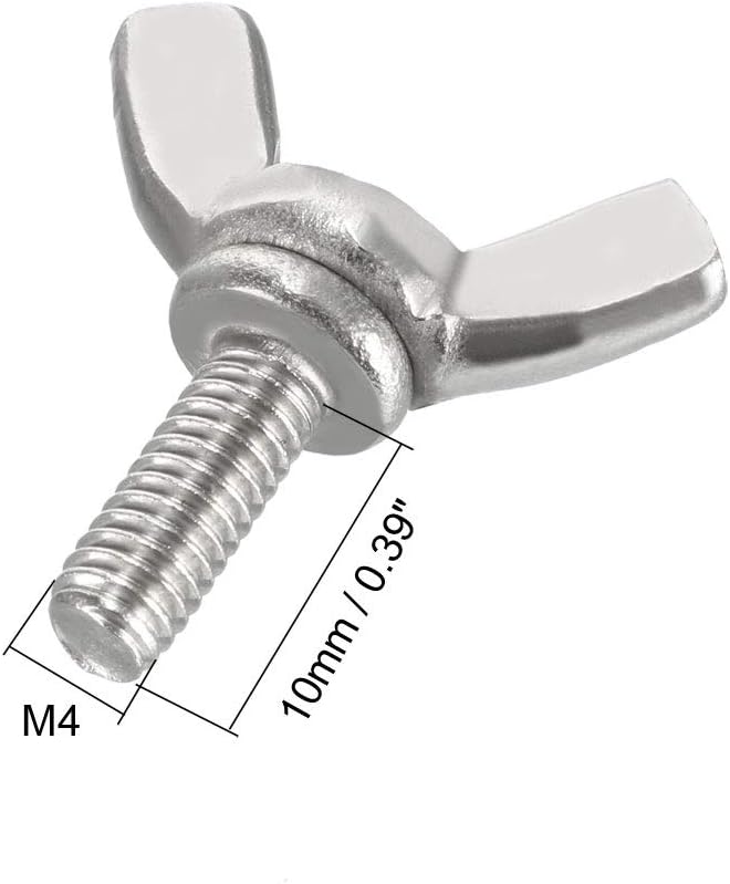 Tornillos M4x10mm acero carbono 20pcs