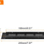 4 Pzas Rejilla Ventilación Aluminio 7.87x1.97pulg Armario
