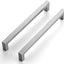 20 Tiradores Cuadrados Cocina 7.5pulg Níquel Satinado