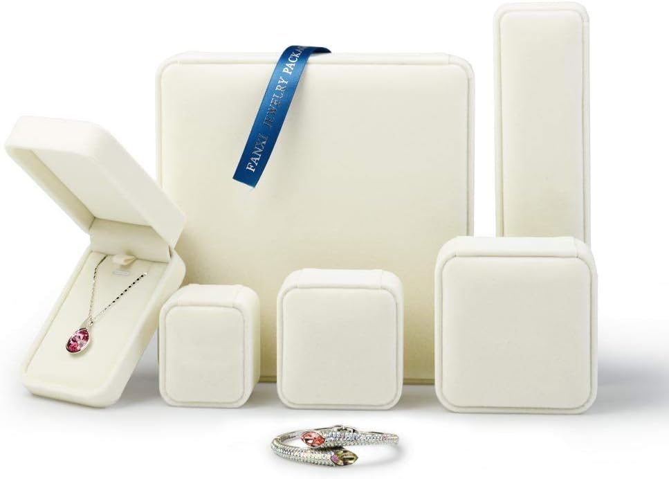 Caja terciopelo para anillos compromiso mujer