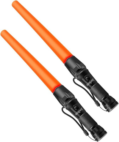 Varita tráfico 16pulg luz LED naranja linterna intermitente