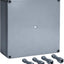 Caja conexiones eléctricas 8x8x4 pulg IP65 ABS