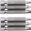 Set 6 brocas cuadradas 1/4pulg SQ1 SQ2 SQ3 acero