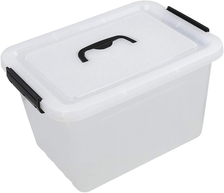 Contenedor 12qt con tapa plástico mango negro pestillo