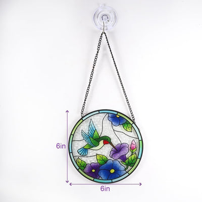 Atrapasoles colibrí vitral 6" regalo mamá amante pájaros
