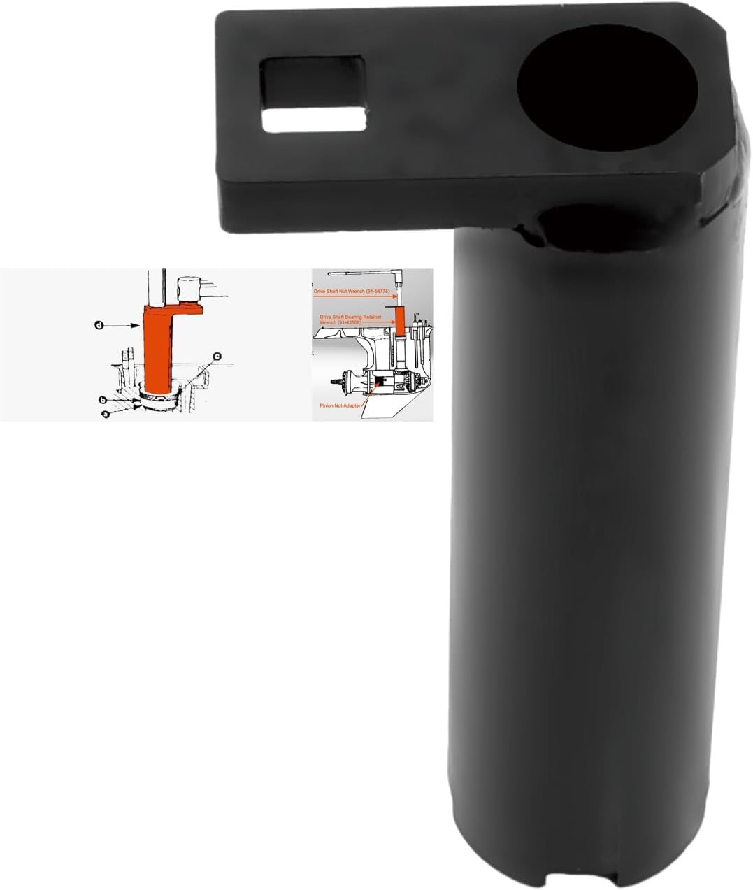 Herramienta llave cojinetes eje transmisión comp Mercury