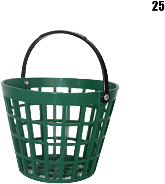 Cesta pelotas golf con asa almacenamiento deportes 25 bolas