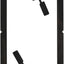 Soportes placa pared cables bajo voltaje 3 pack negro